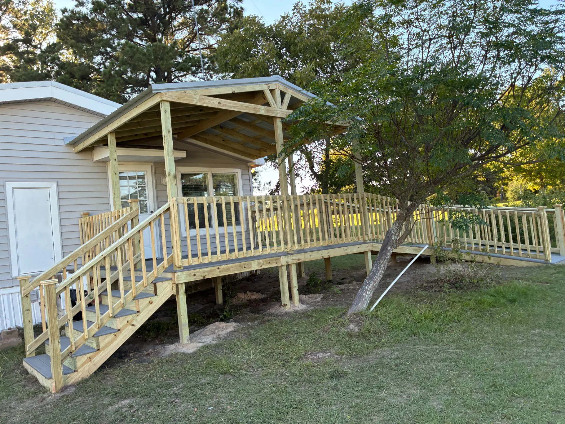 Steve's Fiberon Composite Deck, Ramp & Steps in Trinity, TX