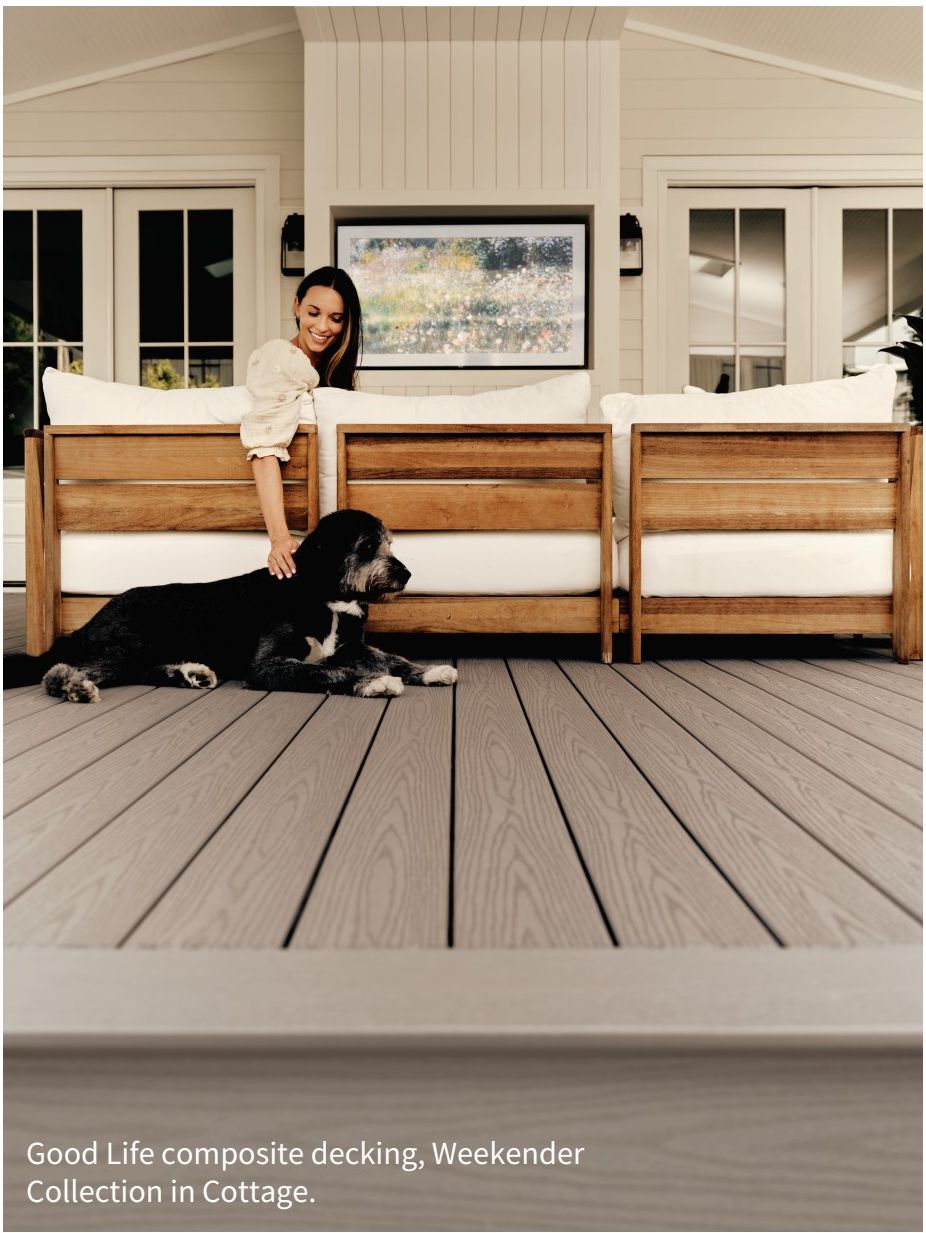 Fiberon Good Life Cottage color composite decking swatch