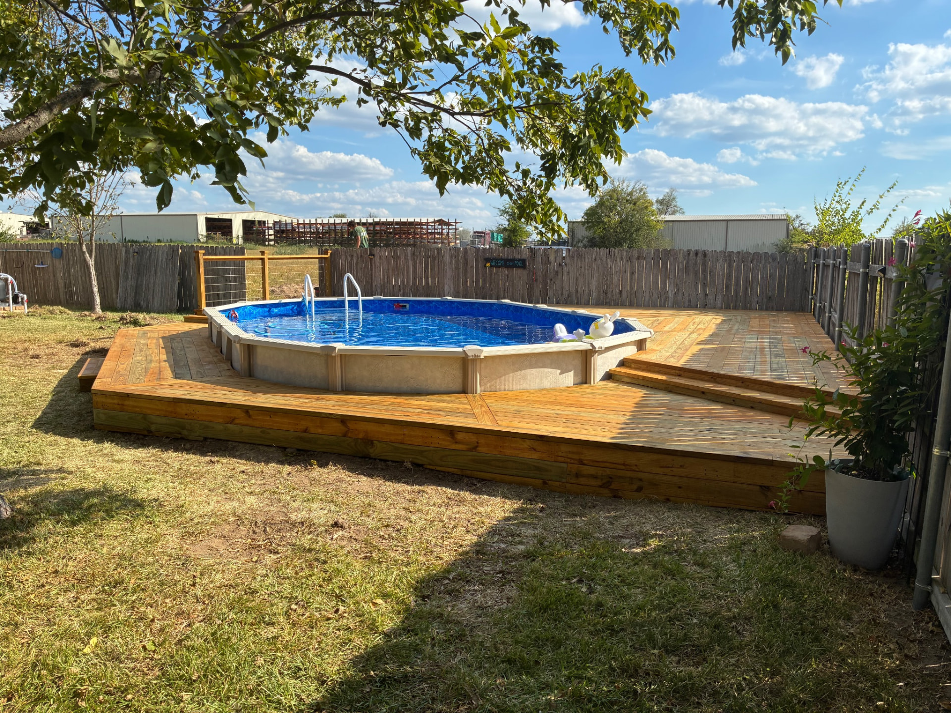 Terri's Pressure Treated Pool Deck in Mabank, TX